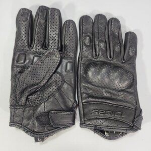 Sedici Lucca Women Motorcycle Riding Gloves Large Black Leathe Knuckle Pads